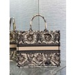 Borsa tote grande per libri Dior Beige Ricamo Toile de Jouy Soleil