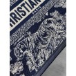 Borsa tote media Dior Book con tracolla Ricamo invertito Toile de Jouy