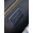 Borsa tote media Dior Book con tracolla Ricamo invertito Toile de Jouy