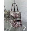 Borse Imitazioni tote media Dior Book Ricamo Dior 4 Saisons Hiver Soleil
