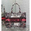 Borse Replica Alta Qualità tote media Dior Book Ricamo Dior 4 Saisons Printemps Soleil