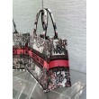 Borse Replica Alta Qualità tote media Dior Book Ricamo Dior 4 Saisons Printemps Soleil