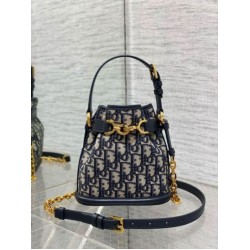 Dior C'est Small Bag Blue Oblique Jacquard
