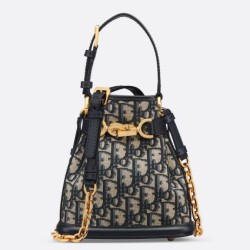 Dior C'est Small Bag Blue Oblique Jacquard