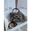 Dior 30 Montaigne Mini Vanity Case Blu Oblique Jacquard