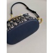 Dior 30 Montaigne Mini Vanity Case Blu Oblique Jacquard