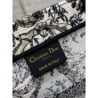 Dior Medium Book Tote Bag Bianco Toile de Jouy Soleil Embroidery