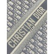 Dior Medium Book Tote Bag con tracolla Oblique Embroidery e pelle di vitello grigia