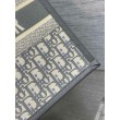 Dior Medium Book Tote Bag con tracolla Oblique Embroidery e pelle di vitello grigia