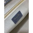 Dior Medium Book Tote Bag con tracolla Oblique Embroidery e pelle di vitello grigia