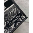 Dior Medium Book Tote Bag con tracolla Plan de Paris Embroidery e pelle di vitello nera