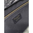 Dior Medium Book Tote Bag con tracolla Plan de Paris Embroidery e pelle di vitello nera