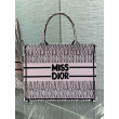 Dior Medium Book Tote Bag Pink Miss Dior Allover Embroidery Dior Medium Book Tote Bag Pink Miss Dior Allover Embroidery