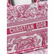 Dior Medium Dioriviera Book Tote Pink Toile de Jouy Embroidery