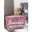 Dior Medium Dioriviera Book Tote Pink Toile de Jouy Embroidery