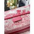 Dior Medium Dioriviera Book Tote Pink Toile de Jouy Embroidery