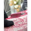 Dior Medium Dioriviera Book Tote Pink Toile de Jouy Embroidery