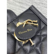 Dior Mini Book Tote Bag con Tracolla Nera Macrocannage Pelle di Vitello Dior Mini Book Tote Bag con Tracolla Nera Macrocannage Pelle di Vitello
