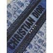 Dior Mini Book Tote con Tracolla Blu Denim Oblique Jacquard