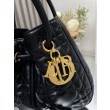 Dior Nolita Media Borsa Nera Macrocannage Pelle di Agnello