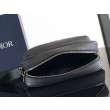 Dior Rider 2.0 Bora Pari all'originale replica a tracolla con cerniera Beige Oblique con Nero