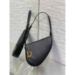 Dior Saddle Rodeo Pouch Pelle di Capra Nera