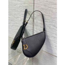 Dior Saddle Rodeo Pouch Pelle di Capra Nera