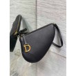 Dior Saddle Rodeo Pouch Pelle di Capra Nera