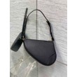 Dior Saddle Rodeo Pouch Pelle di Capra Nera