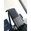 Dior Saddle Zaino con cerniera Beige Oblique Jacquard