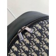 Dior Saddle Zaino con cerniera Beige Oblique Jacquard