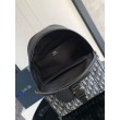 Dior Saddle Zaino con cerniera Beige Oblique Jacquard