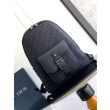 Dior Saddle Zaino con cerniera Nero Oblique Jacquard