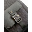 Dior Saddle Zaino con cerniera Nero Oblique Jacquard