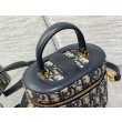 Dior Small CD Signature Vanity Case Blue Oblique Jacquard