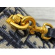 Dior Small CD Signature Vanity Case Blue Oblique Jacquard