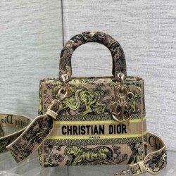 Borsa Dior Dioriviera Lady D-Lite Media Raffia con Ricamo Toile de Jouy Sauvage Lime Replica qualità specchio Replica Perfette Borsa Dior Dioriviera Lady D-Lite Media Raffia con Ricamo Toile de Jouy Sauvage Lime imitazioni