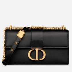 Replica Perfette Borsa Dior 30 Montaigne East-West con catena Pelle di vitello nera imitazioni
