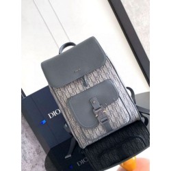 Zaino Dior Saddle con Patta Jacquard Grigio Obliquo Zaino Dior Saddle con Patta Jacquard Grigio Obliquo