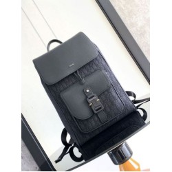 Dior Saddle Zaino con patta Nero Oblique Jacquard Dior Saddle Zaino con patta Nero Oblique Jacquard