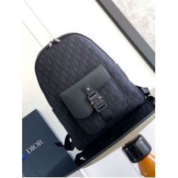 Dior Saddle Zaino con cerniera Nero Oblique Jacquard Dior Saddle Zaino con cerniera Nero Oblique Jacquard