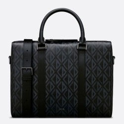 Replica Perfette Valigetta Dior Lingot Nera CD Diamond Canvas imitazioni