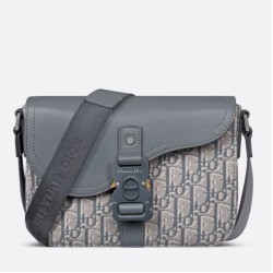 Replica Perfette Borse  a tracolla Dior Small Saddle Jacquard obliquo grigio e pelle di vitello imitazioni
