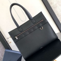 Borse Replica Alta Qualità tote Dior Safari Pelle di vitello granulata nera qualità specchio Replica Perfette Borse Alta Qualità tote Dior Safari Pelle di vitello granulata nera imitazioni