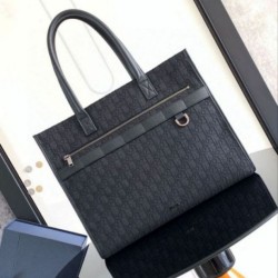 Borse Replica tote Dior Safari Jacquard Dior Oblique nero qualità specchio Replica Perfette Borse tote Dior Safari Jacquard Dior Oblique nero imitazioni
