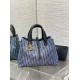 Borse Replica Dior Toujours media Blue Denim Oblique Jacquard qualità specchio Replica Perfette Borse Dior Toujours media Blue Denim Oblique Jacquard imitazioni
