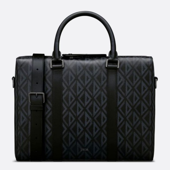 Valigetta Dior Lingot Nera CD Diamond Canvas