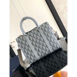 Valigetta Dior Lingot Tela grigia CD Diamond