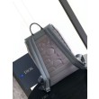 Zaino Dior Saddle con Patta Jacquard Grigio Obliquo