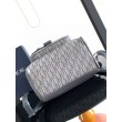 Zaino Dior Saddle con Patta Jacquard Grigio Obliquo